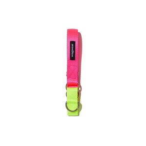 Neon Pink/Yellow Dog Collar by Wagwear - medium